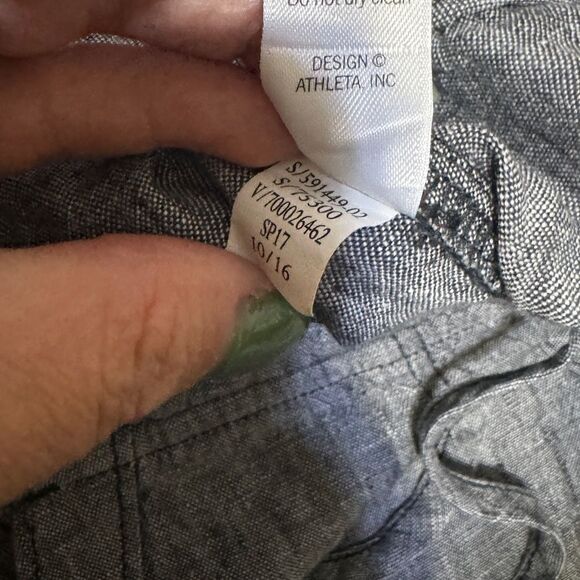 Athleta 100% linen ankle pants size 2 - Picture 8 of 13